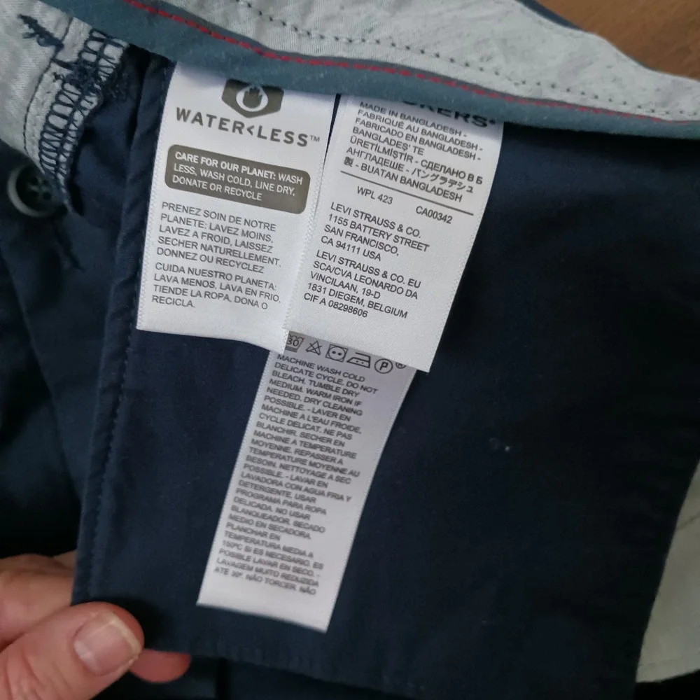 New Dockers Mens Ultimate Casual Chino Shorts Blue Size 56‎ Supremeflex